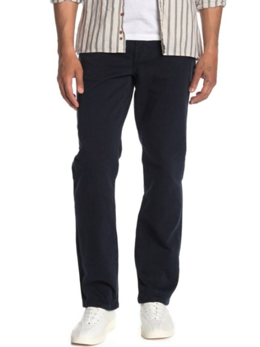 Liverpool Regent Relaxed Straight Jeans Black Stretch Classic Mens Size 28W